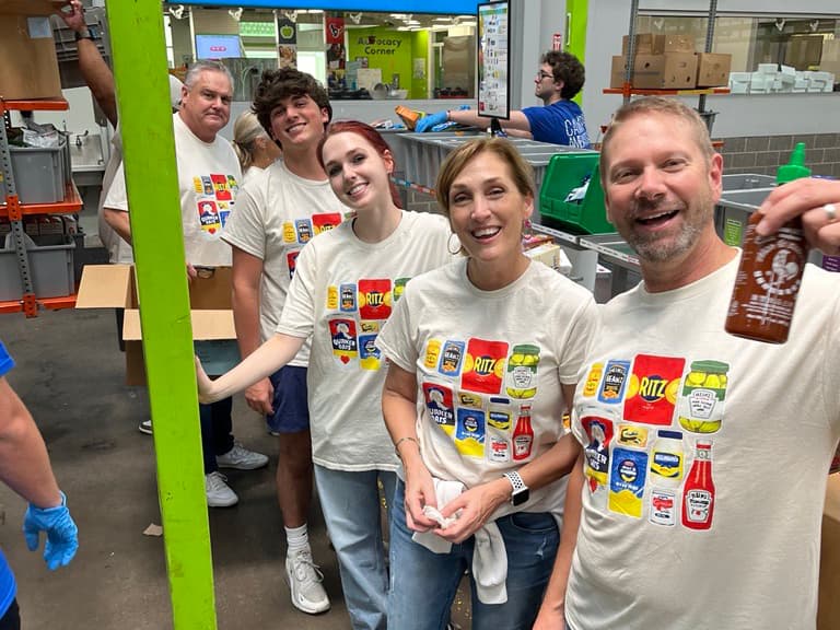 Houston Food Bank volunteer event