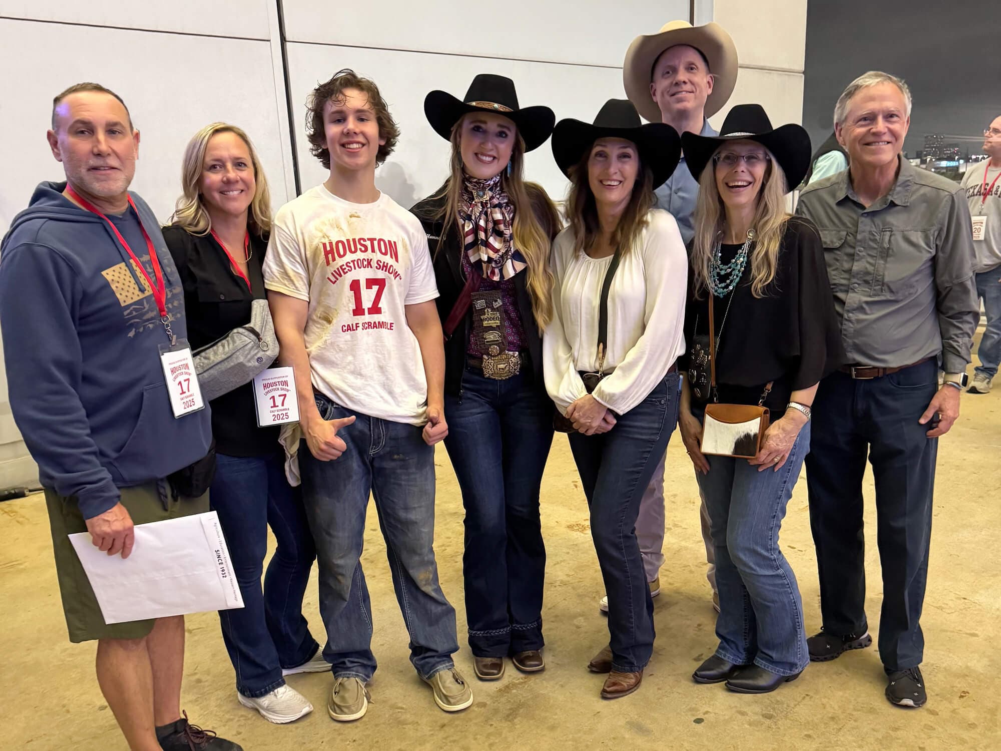 CORDA sponsoring a teen at the Houston Rodeo Calf Scramble